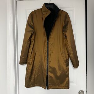 Bronze Women's Coat With Warm Quilted Lining